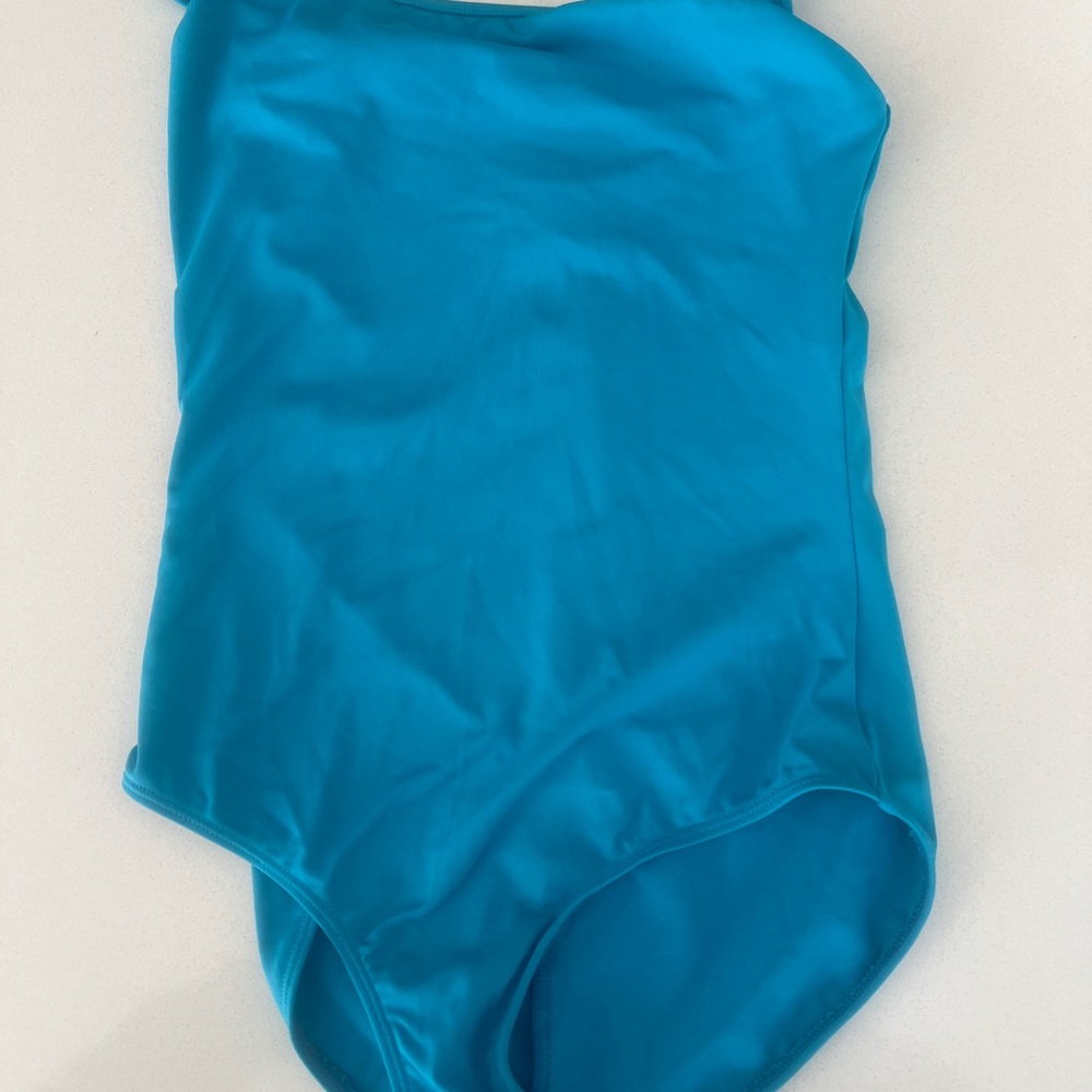 Bloch Girls Parem Microlux Camisole Leotard- Turquoise- Girls size 12